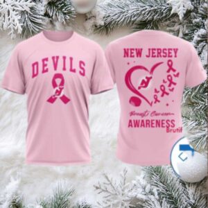 New Jersey Devils 2025 NHL Pink Breast Cancer Awareness Shirt