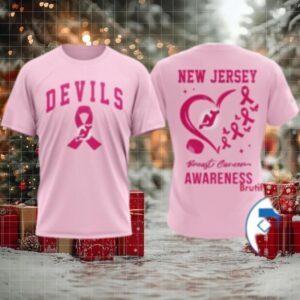 New Jersey Devils 2025 NHL Pink Breast Cancer Awareness Shirt