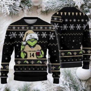 New Orleans Saints Custom Christmas Ugly Sweater