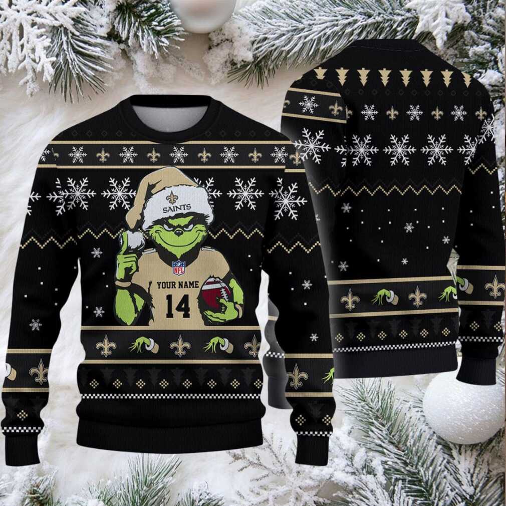 New Orleans Saints Custom Christmas Ugly Sweater New Orleans Saints Custom Christmas Ugly Sweater