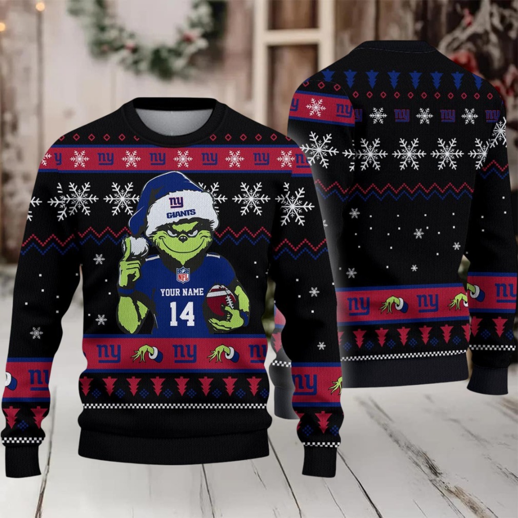 New York Giants Custom Christmas Ugly Sweater New York Giants Custom Christmas Ugly Sweater