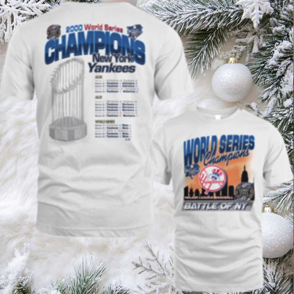New York Yankees 2000 World Series Champions Showcase MVP Foundation T Shirt