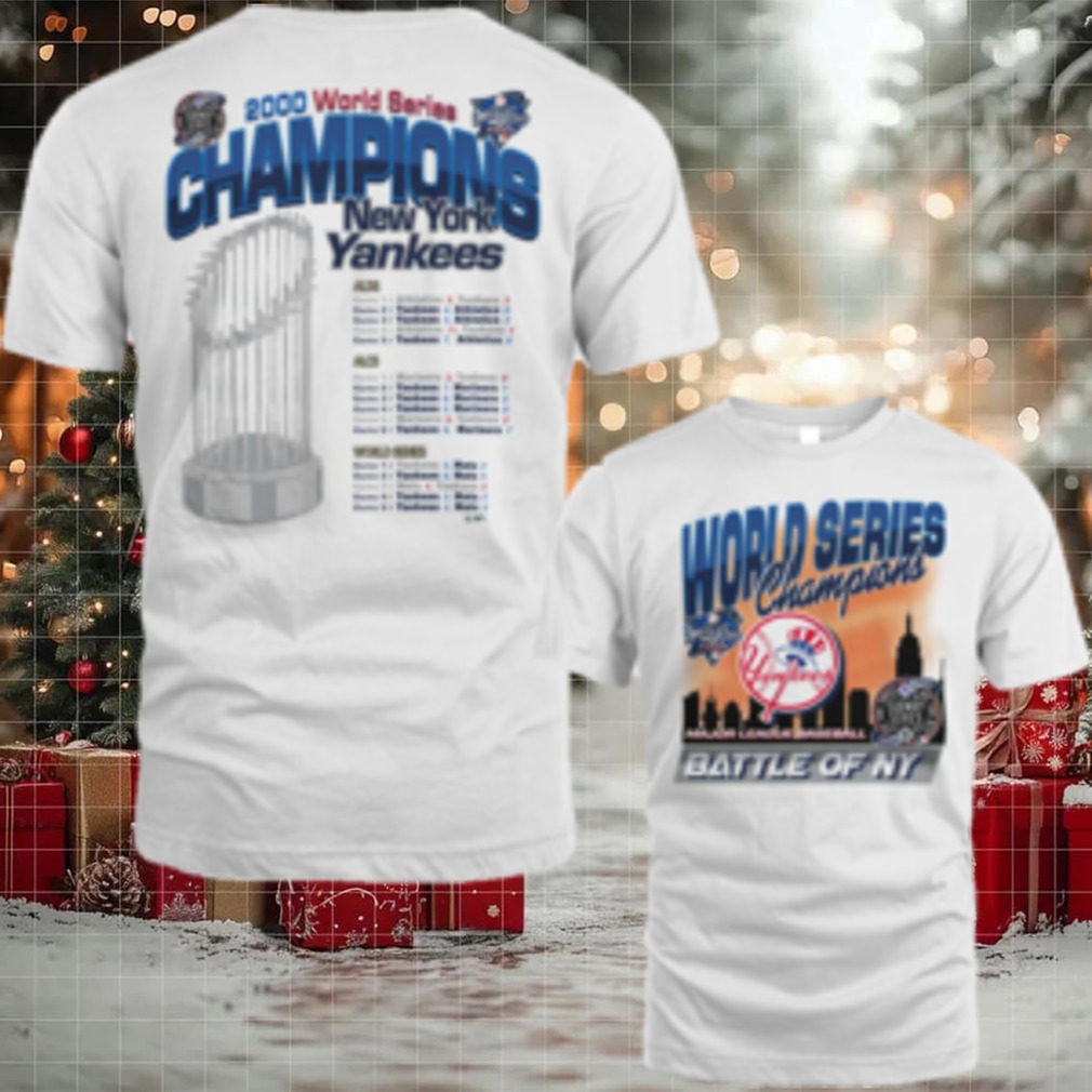 New York Yankees 2000 World Series Champions Showcase MVP Foundation T Shirt New York Yankees 2000 World Series Champions Showcase MVP Foundation T Shirt