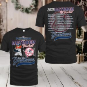 New York Yankees 2025 Postseason October Baseball Shirt