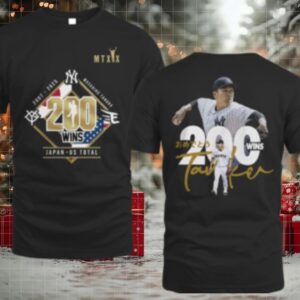 New York Yankees Masahiro Tanaka 200 Wins Celebration 2025 T Shirt