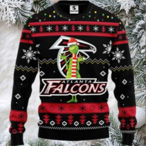 Nfl Atlanta Falcons Ugly Sweater Funny Grinch Ugly Christmas Sweater