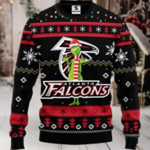 Nfl Atlanta Falcons Ugly Sweater Funny Grinch Ugly Christmas Sweater