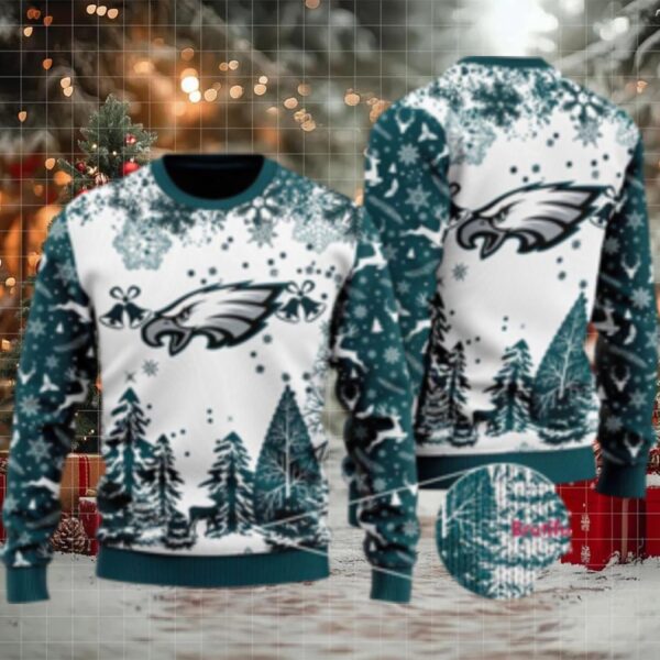 Nfl Philadelphia Eagles Logo Football Team Special Xmas Tree Christmas Ugly Sweater