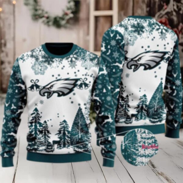 Nfl Philadelphia Eagles Logo Football Team Special Xmas Tree Christmas Ugly Sweater