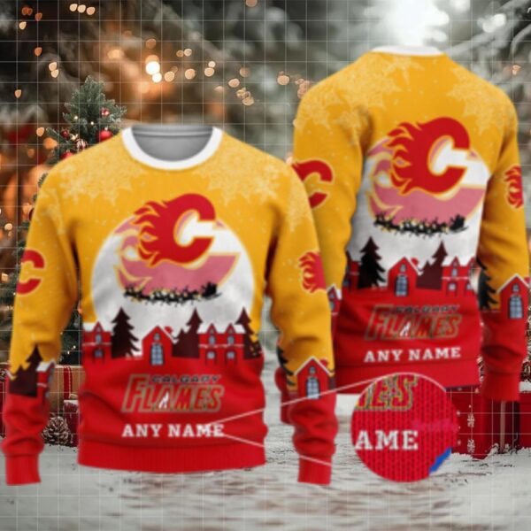 Nhl Calgary Flames Hockey New Design Litmited Christmas Ugly Sweater