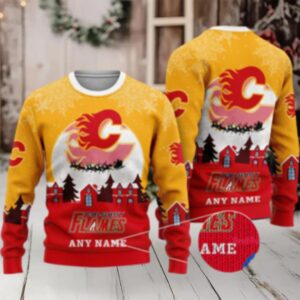 Nhl Calgary Flames Hockey New Design Litmited Christmas Ugly Sweater