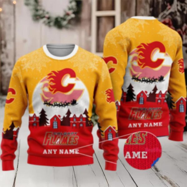 Nhl Calgary Flames Hockey New Design Litmited Christmas Ugly Sweater