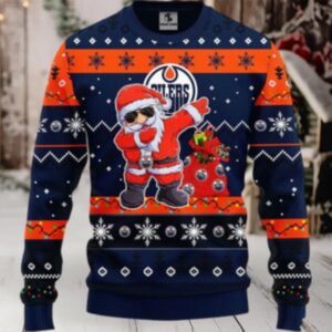 Nhl Edmonton Oilers Ugly Sweater Santa Claus Ugly Christmas Sweater