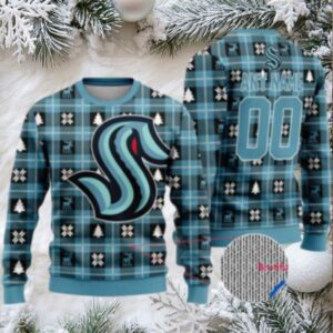 Nhl Seattle Kraken Personalized Snow Tree Ugly Christmas Sweater