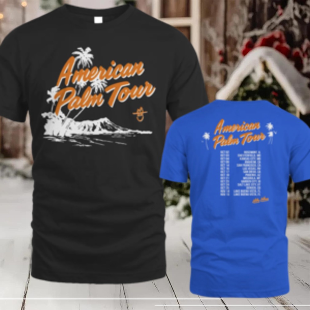Niko Moon Official Merchandise 2025 American Palm Dateback Fall Tour T Shirt