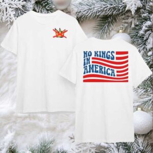 No King In American Flag 2025 New Two Sided Shirt