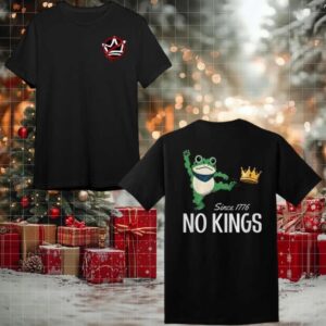 No Kings Portland Frog Protest Slogan 2025 New Two Sided Shirt