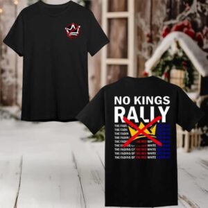 No Kings Rally The Fading Of The Red White And Blue 2025 New Two Sided Shirt