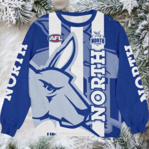 North Melbourne Kangaroos AFL Ugly Christmas Sweater