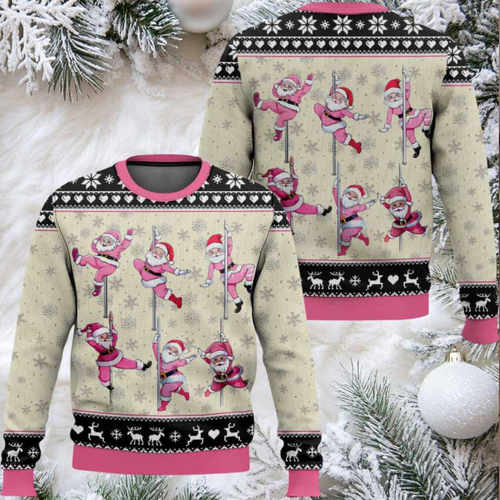 North Pole Dancer Santa Funny Ugly Christmas Sweater