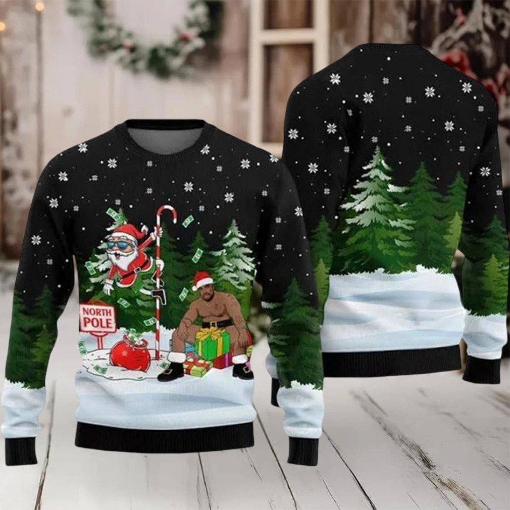 North Pole Santa Barry Wood Ugly Christmas Sweater