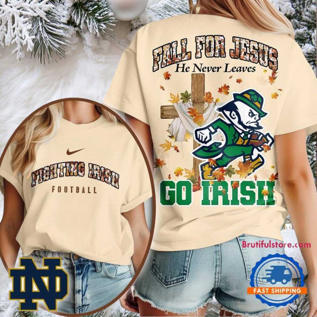 Notre Dame Fighting Irish 2025 NCAA Season Fall For Jesus Unisex 3D Shirt Notre Dame Fighting Irish 2025 NCAA Season Fall For Jesus Unisex 3D Shirt