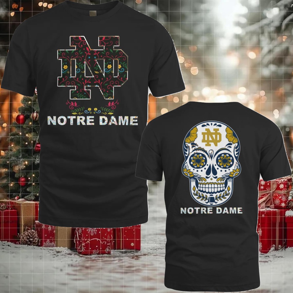 Notre Dame Fighting Irish College Football Dia De Los Muertos T Shirt
