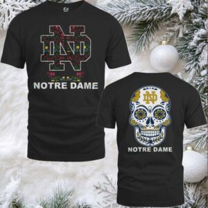 Notre Dame Fighting Irish College Football Dia De Los Muertos T Shirt