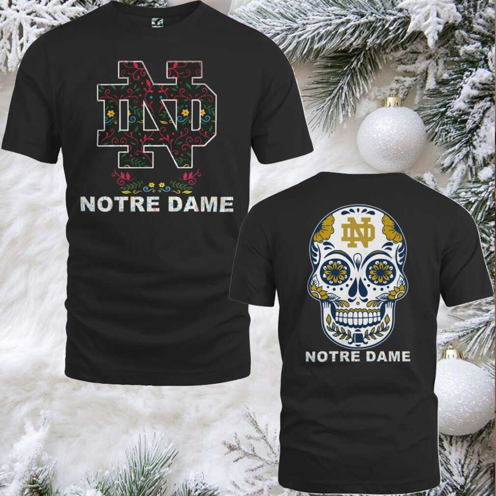 Notre Dame Fighting Irish College Football Dia De Los Muertos T Shirt