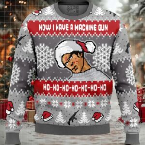 Now I Have a Machine Gun V2 Die Hard Ugly Christmas Sweater