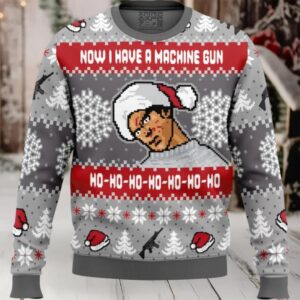 Now I Have a Machine Gun V2 Die Hard Ugly Christmas Sweater
