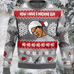Now I Have a Machine Gun V2 Die Hard Ugly Christmas Sweater