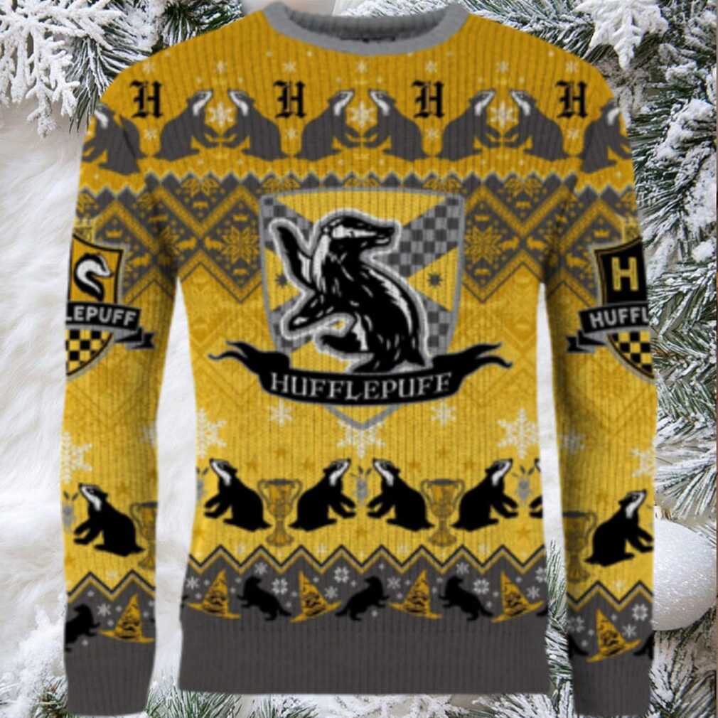 O Hufflepuff Night Ugly Christmas Sweater