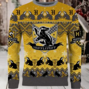 O Hufflepuff Night Ugly Christmas Sweater