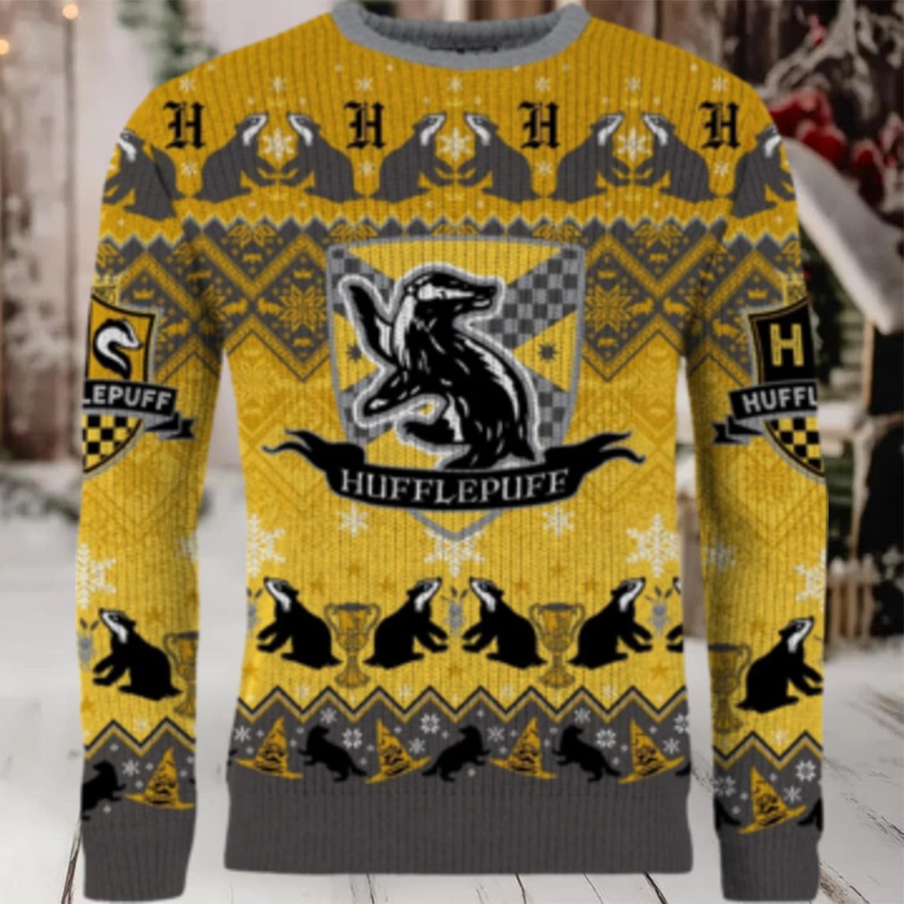 O Hufflepuff Night Ugly Christmas Sweater