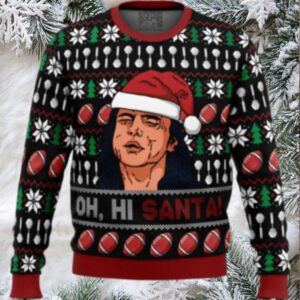 Oh, Hi Santa The Room Ugly Christmas Sweater