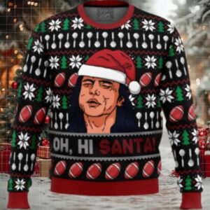 Oh, Hi Santa The Room Ugly Christmas Sweater