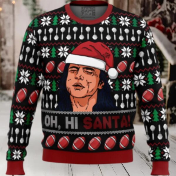 Oh, Hi Santa The Room Ugly Christmas Sweater