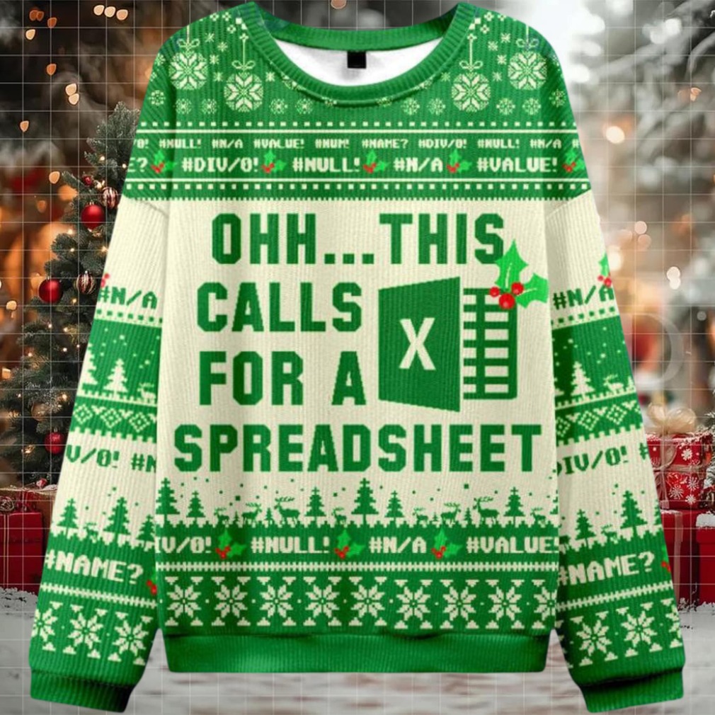 Ohh…This Calls For A Spreadsheet Ugly Christmas Sweater