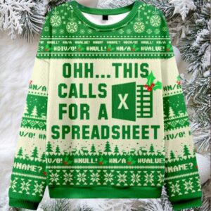 Ohh…This Calls For A Spreadsheet Ugly Christmas Sweater