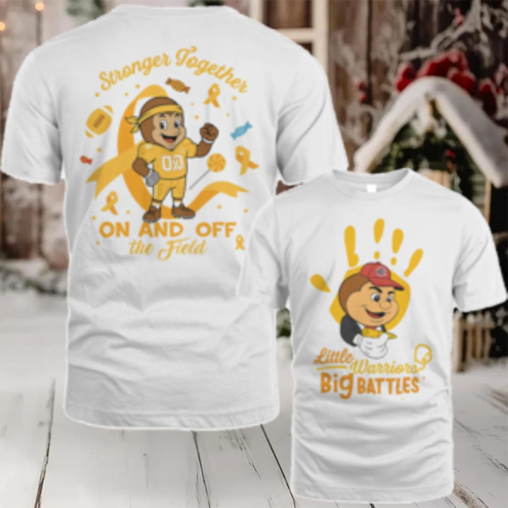 Ohio State Buckeyes Little Warriors Big Battles Childhood Cancer T Shirt