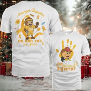 Ohio State Buckeyes Little Warriors Big Battles Childhood Cancer T Shirt