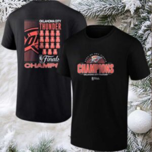 Oklahoma City Thunder finals champions defensive rebound roster shirt
