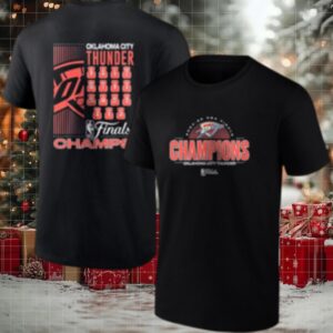 Oklahoma City Thunder finals champions defensive rebound roster shirt