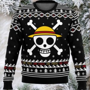 One Piece Anime Straw Hat Priate 27 Ugly Sweater Gifts, One Piece Anime Gift Fan Ugly Sweater