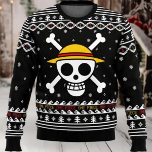 One Piece Anime Straw Hat Priate 27 Ugly Sweater Gifts, One Piece Anime Gift Fan Ugly Sweater