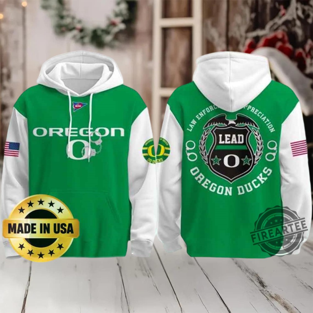 Oregon Ducks X Law Enforcement Appreciation Day Hoodie Oregon Ducks X Law Enforcement Appreciation Day Hoodie