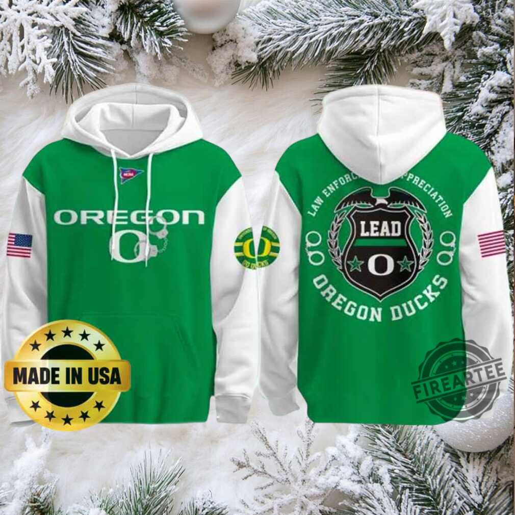 Oregon Ducks X Law Enforcement Appreciation Day Hoodie Oregon Ducks X Law Enforcement Appreciation Day Hoodie