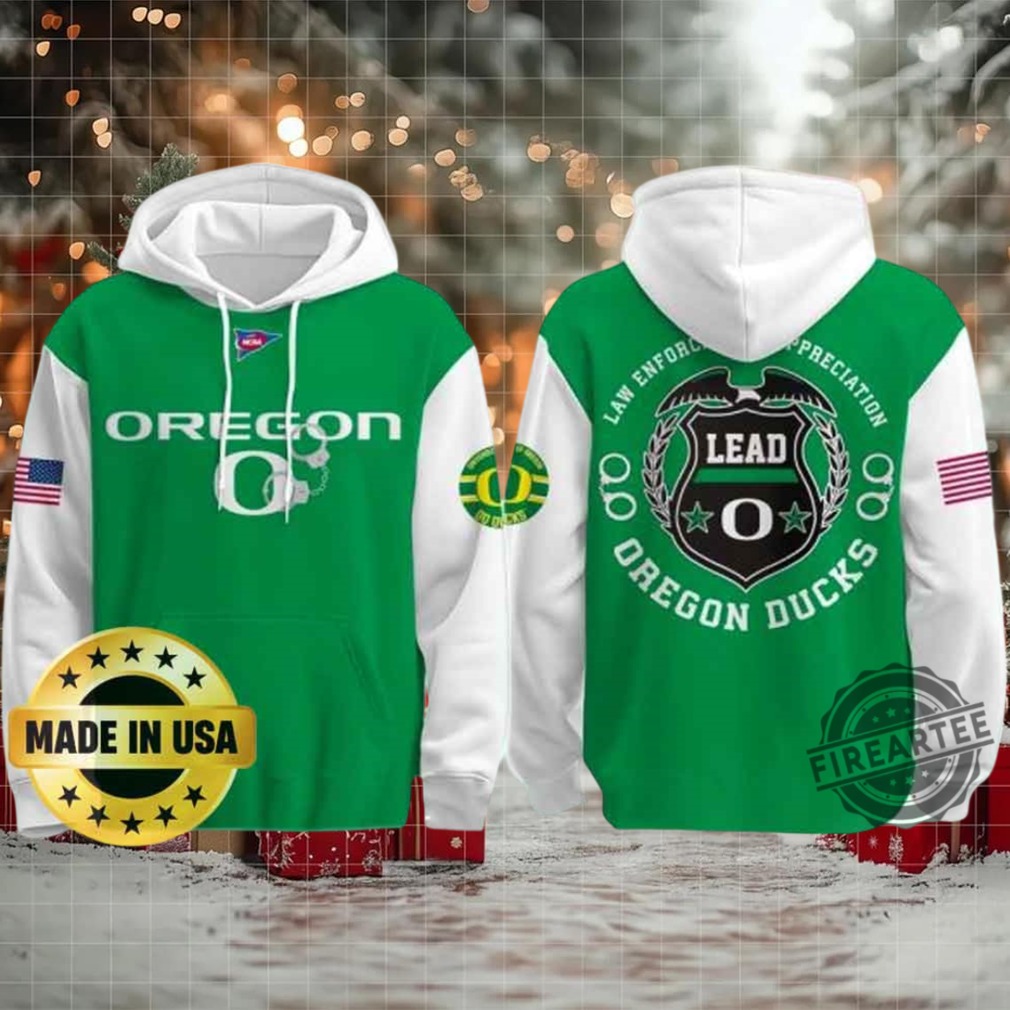 Oregon Ducks X Law Enforcement Appreciation Day Hoodie Oregon Ducks X Law Enforcement Appreciation Day Hoodie