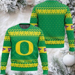 Oregon Ducks – Custom Name And Number Ugly Christmas Sweater Oregon Ducks – Custom Name And Number Ugly Christmas Sweater